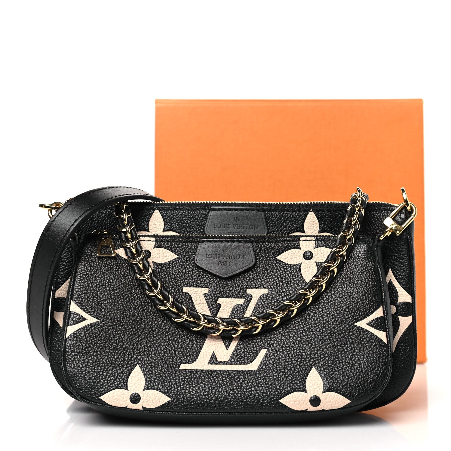 Louis Vuitton Empreinte Monogram Giant Multi Pochette Accessories Black Beige 11 of 11