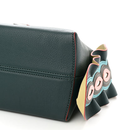 Fendi Vitello Dolce Oval Waves Tail Medium By The Way Boston Bag Verde Inglese Multicolor 10 of 10