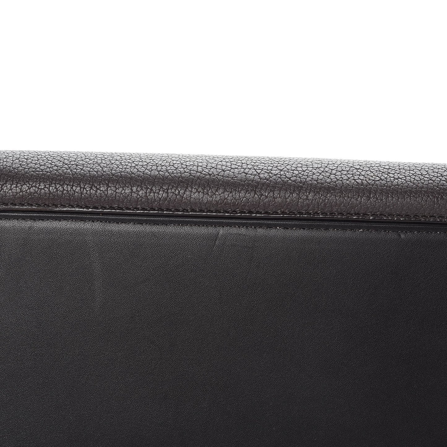 Goatskin Smooth Calfskin Small Ring Bag Dark Taupe