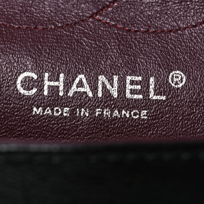 Chanel Distressed Patent Quilted Medium Double Flap Black 9 of 24
