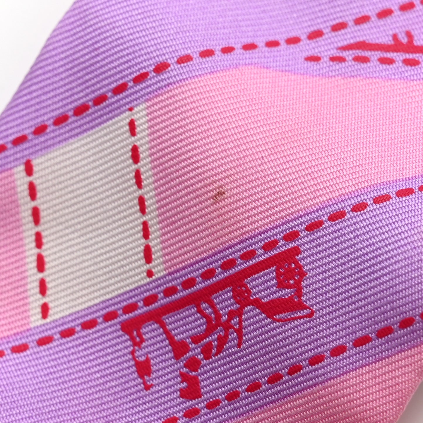 Silk Bolduc Twilly Pink Multicolor
