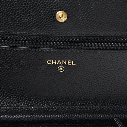Chanel Caviar Quilted Wallet On Chain WOC Black 5 of 11