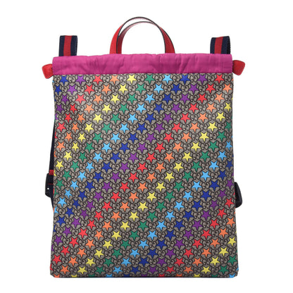 Gucci Soft GG Supreme Monogram Star Print Childrens Drawstring Backpack Multicolor 1 of 12