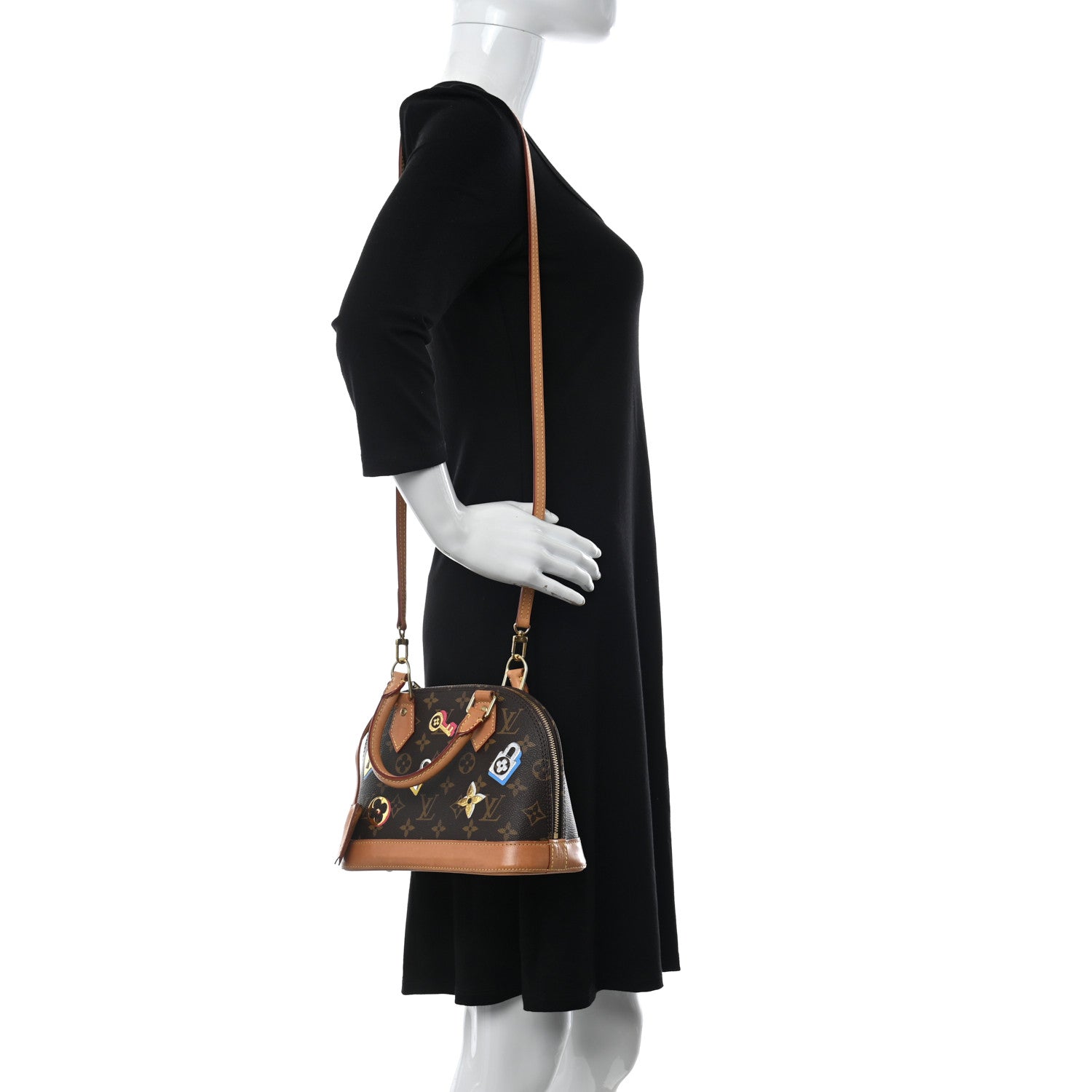 Louis Vuitton Monogram Love Lock Alma BB 2 of 10