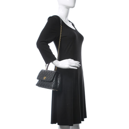 Chanel Caviar Lizard Quilted Mini Coco Handle Flap Black 2 of 9