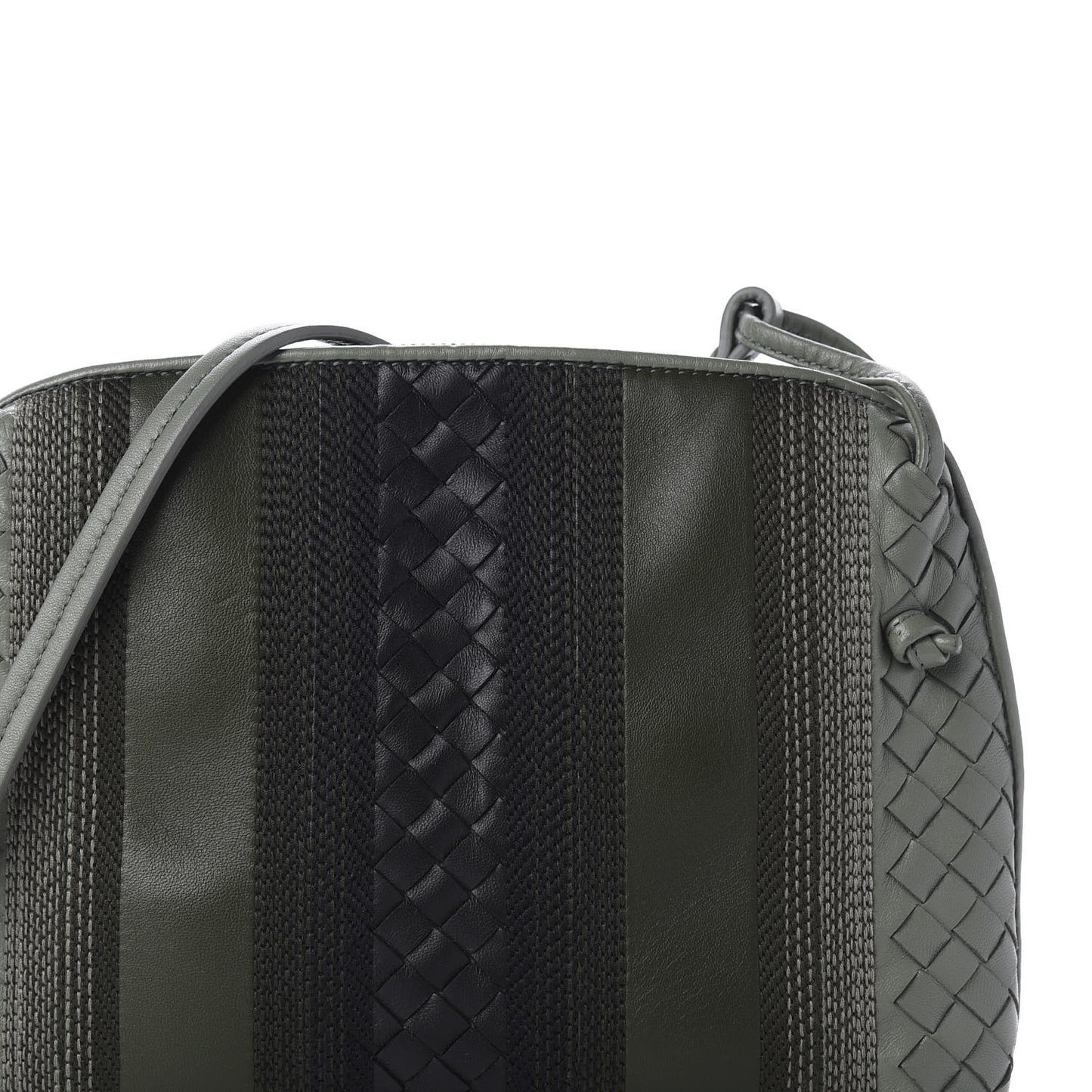 Nappa Intrecciato Embroidered Nodini Crossbody Messenger
