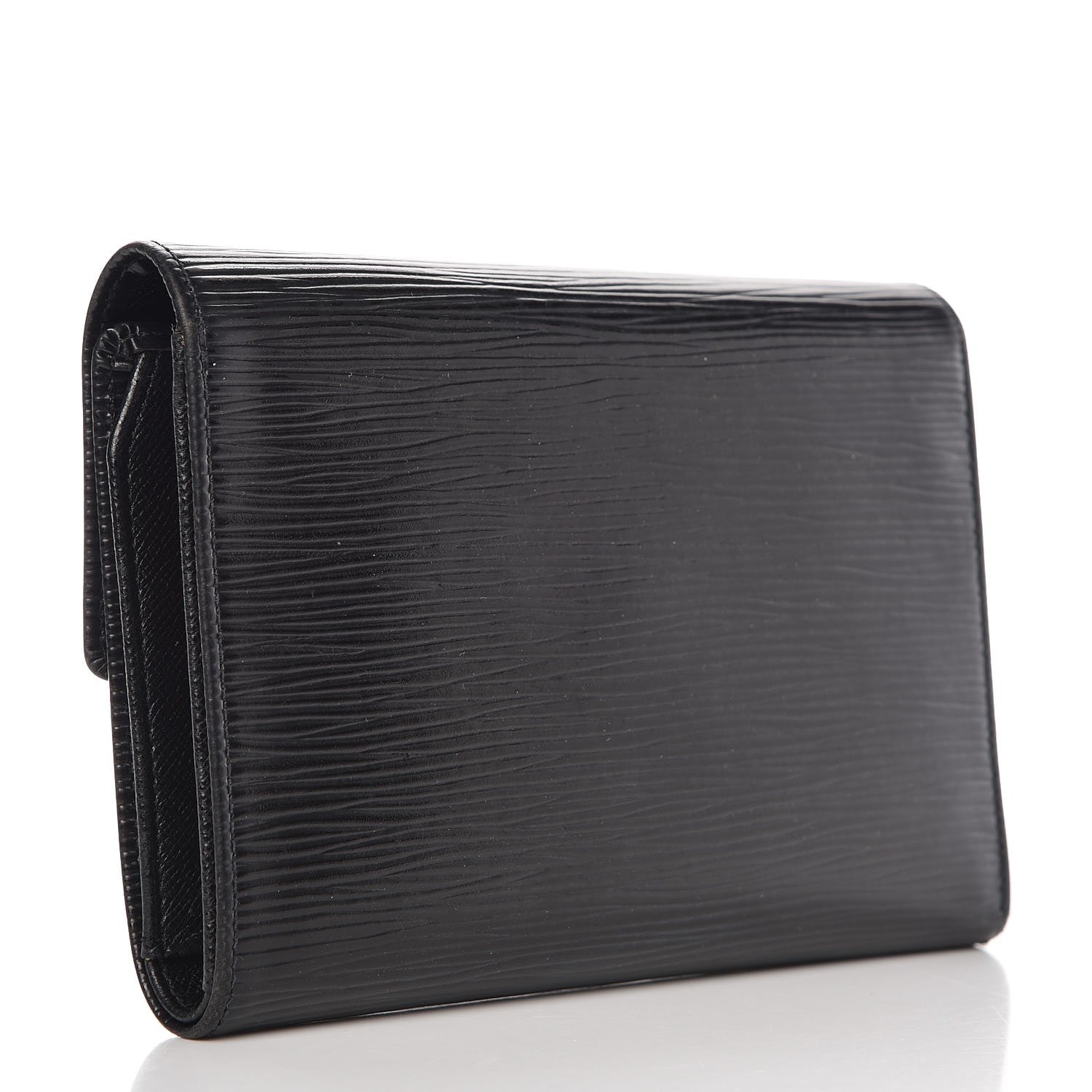 Louis Vuitton Epi Porte Tresor Etui Papiers Wallet Black 3 of 10