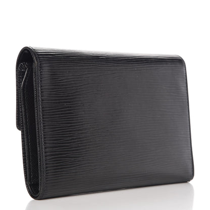 Louis Vuitton Epi Porte Tresor Etui Papiers Wallet Black 3 of 10
