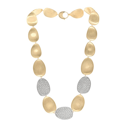 Marco Bicego 18K Yellow White Gold Diamond Lunaria Necklace 3 of 4