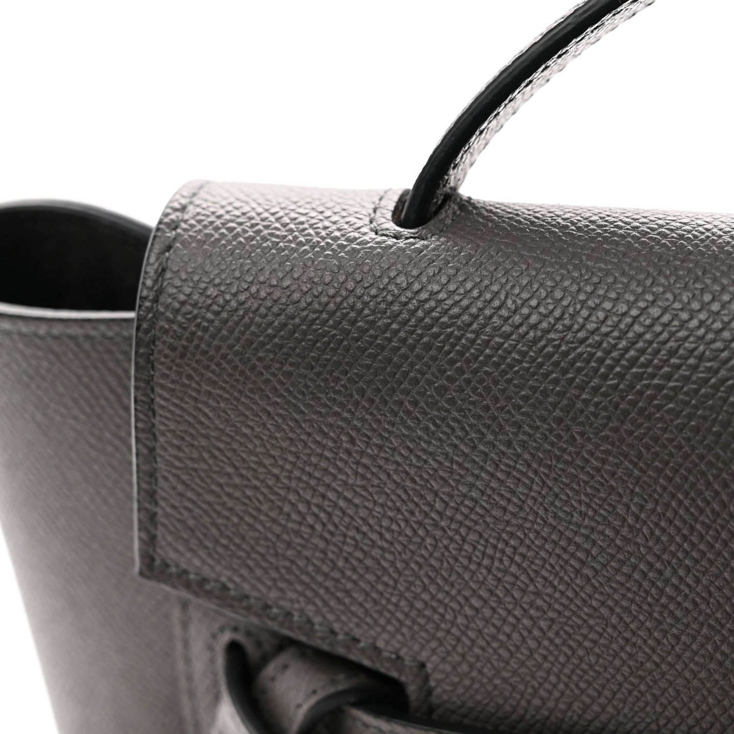 Celine Grained Calfskin Nano Belt Bag Grey 10 of 12