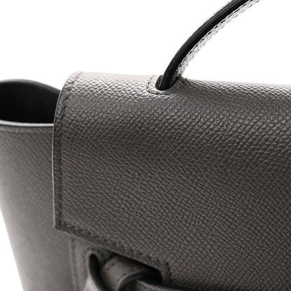 Celine Grained Calfskin Nano Belt Bag Grey 10 of 12