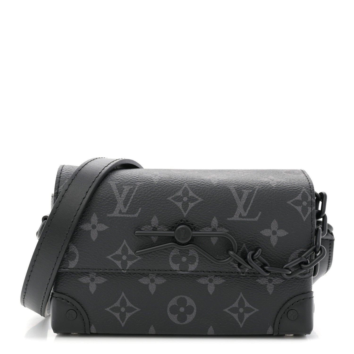 Louis Vuitton Monogram Eclipse Steamer Wearable Wallet 1 of 10
