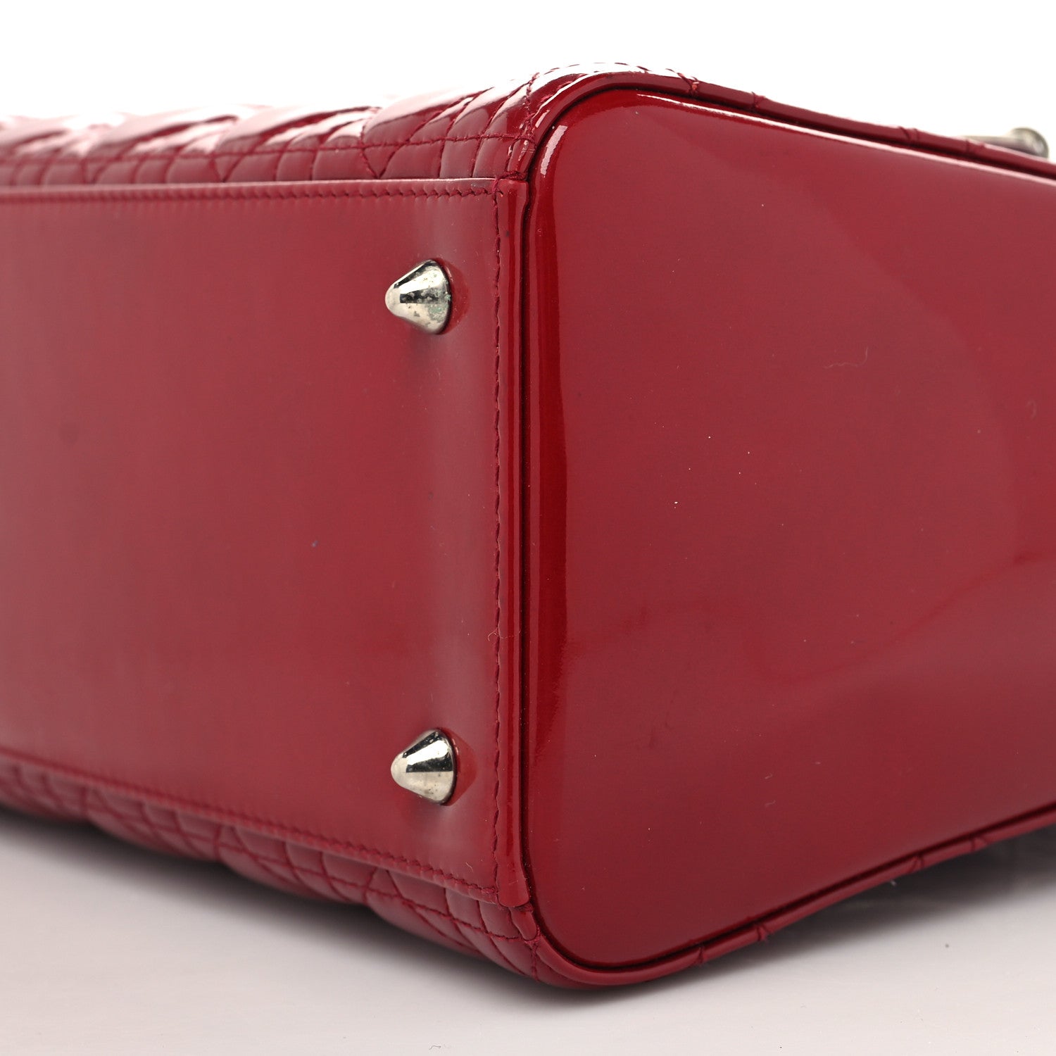 Christian Dior Patent Cannage Medium Lady Dior Red 10 of 10