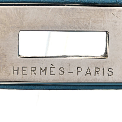 Hermes Taurillon Clemence Birkin 35 Blue Jean 31 of 47