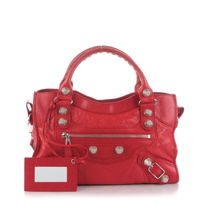Balenciaga Agneau Giant 21 Silver Hardware City Rouge Coquelicot 1 of 8