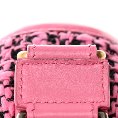 Chanel Tweed Calfskin Small Gabrielle Hobo Pink 16 of 17