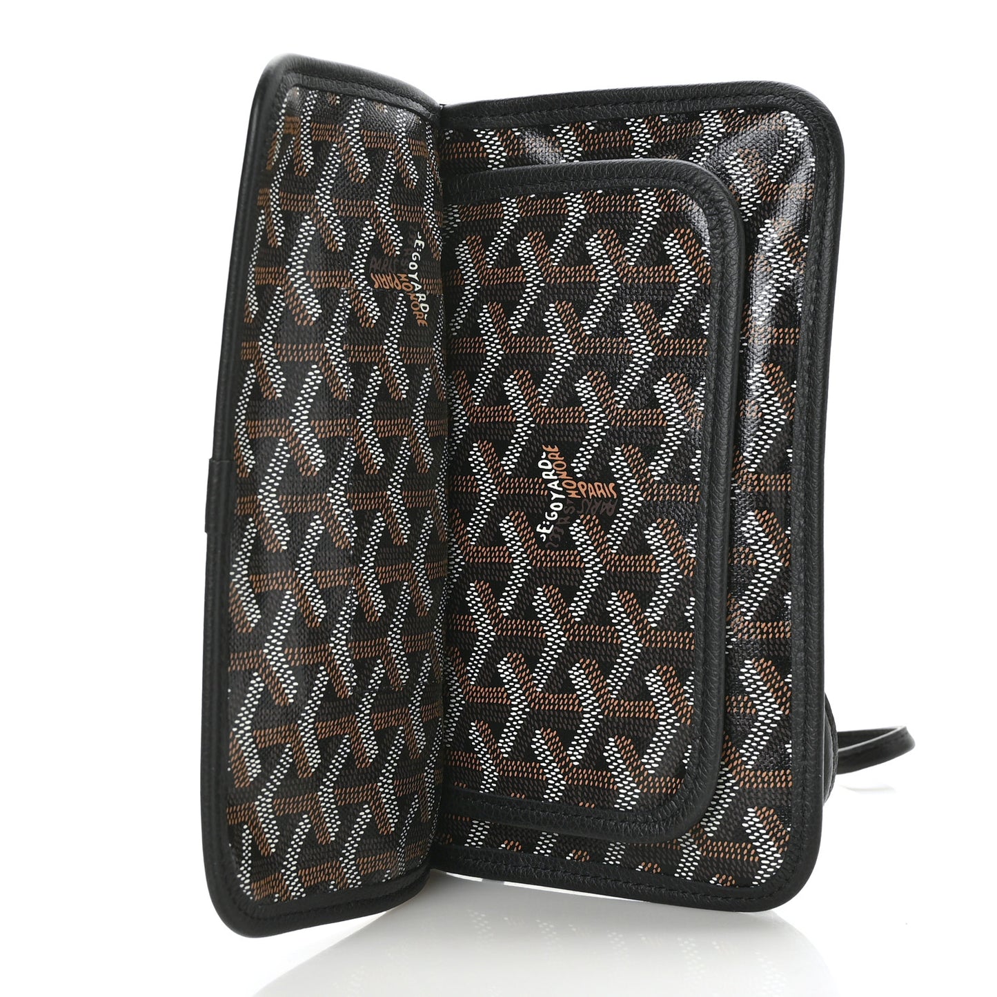 Goyardine Plumet Wallet Clutch Black