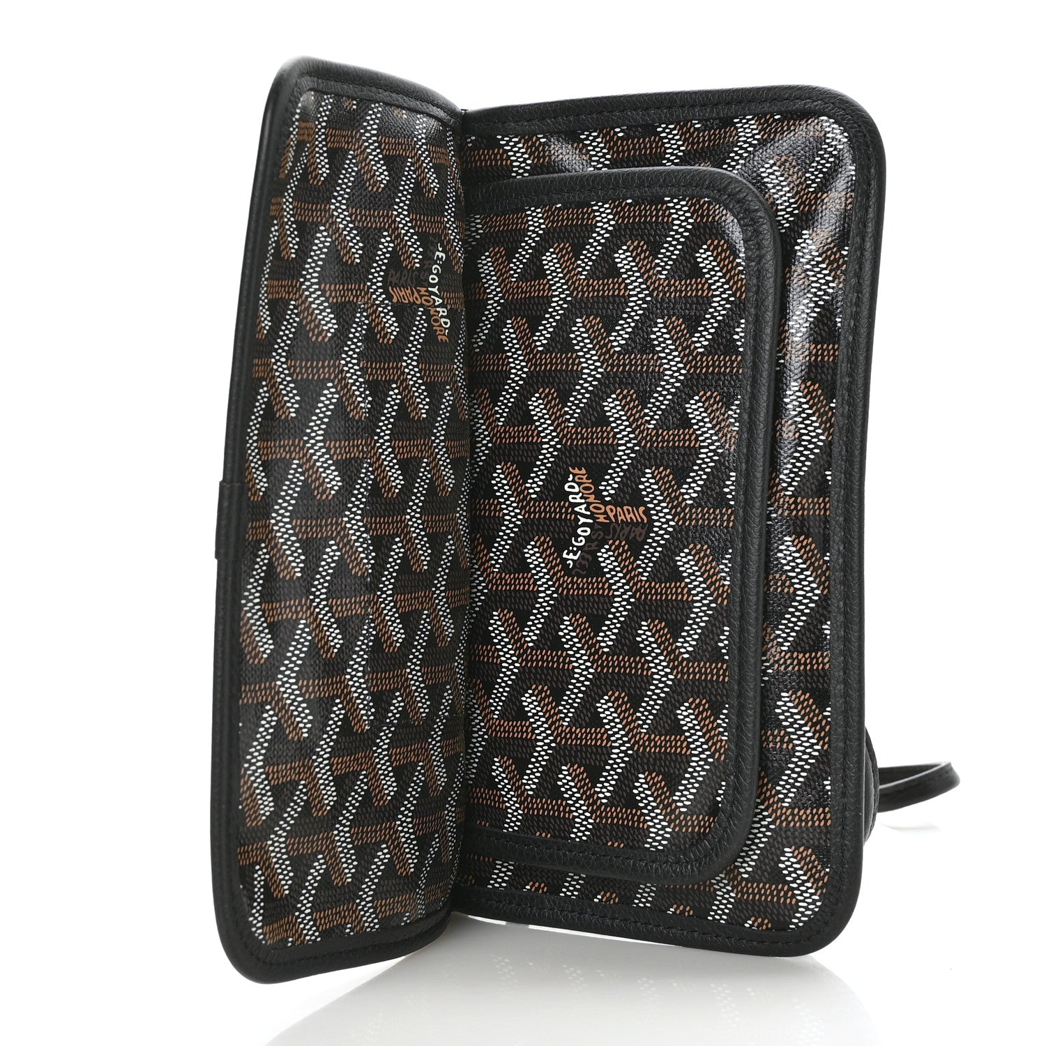 Goyard Goyardine Plumet Wallet Clutch Black 10 of 10