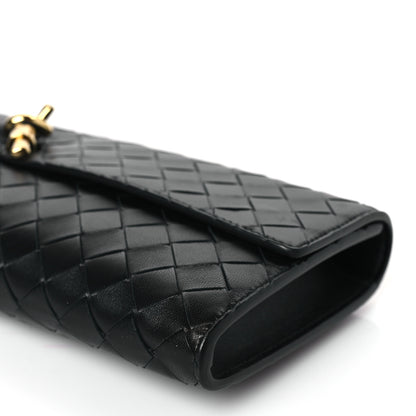 Bottega Veneta Nappa Intrecciato Long Andiamo Top Handle Clutch Black 8 of 8