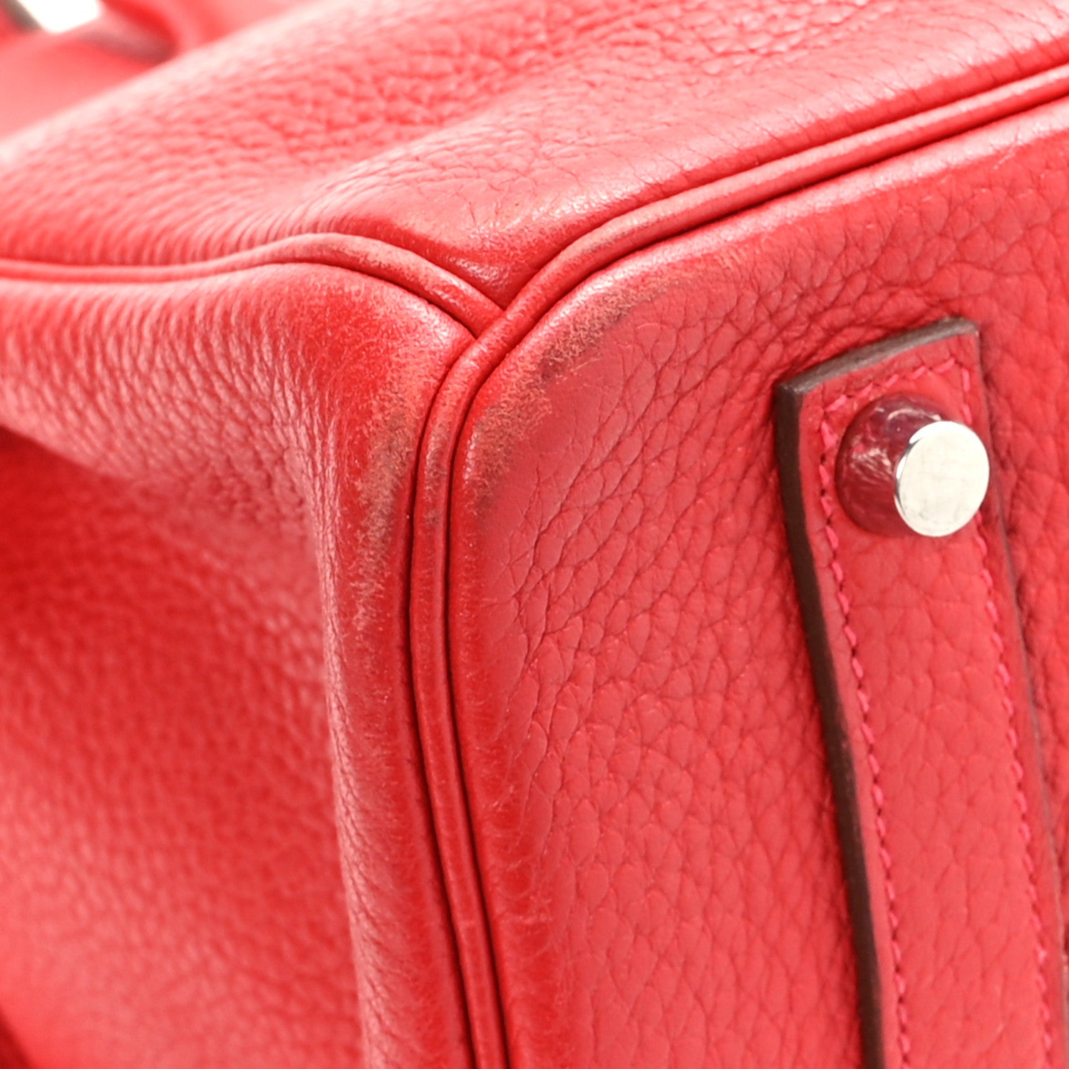 Hermes Taurillon Clemence Birkin 35 Bougainvillea 10 of 11