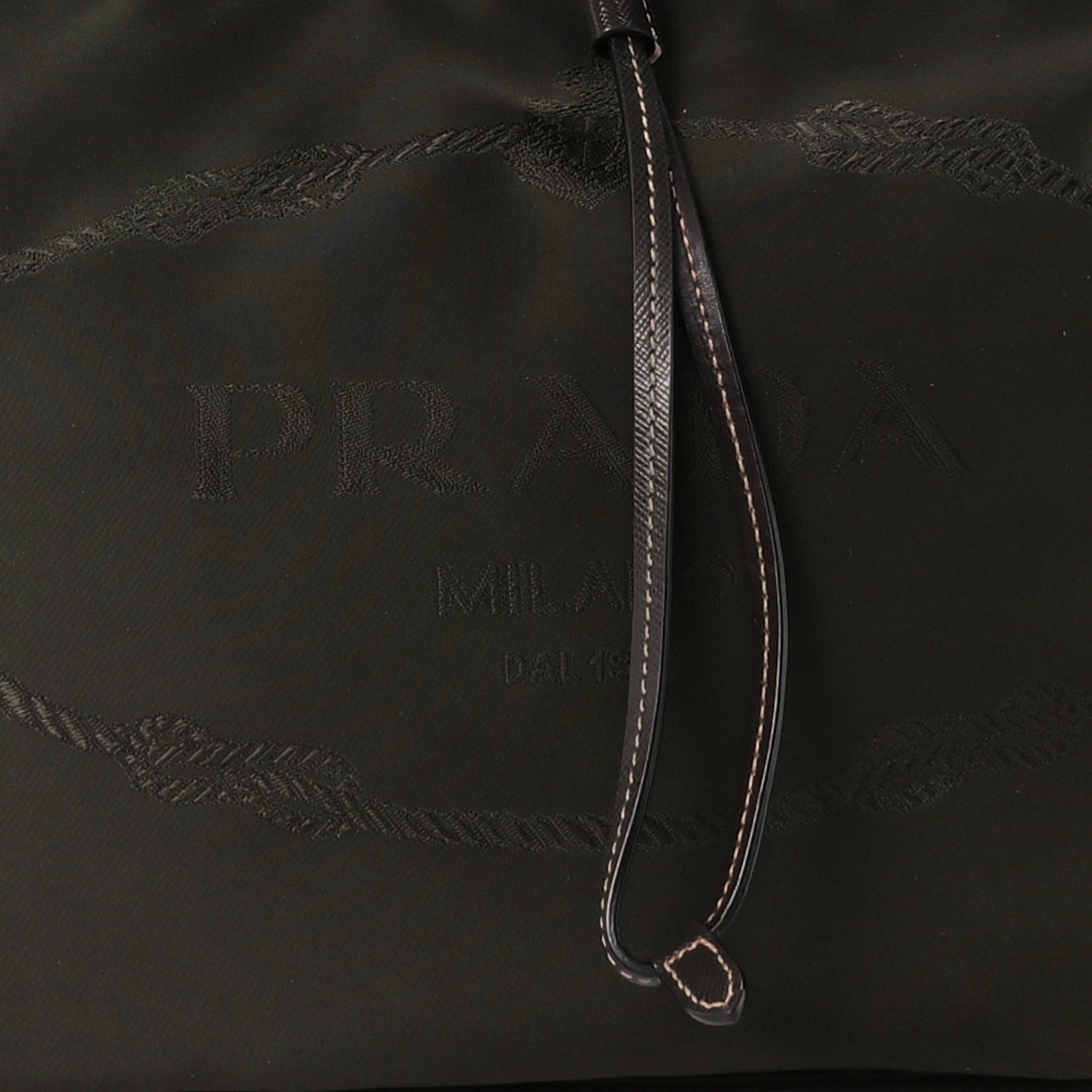 Prada Nylon Jacquard Logo Tote Corda Militaire 9 of 15