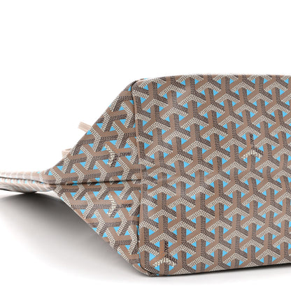 Goyard Goyardine Saint Louis Claire Voie GM Grege Turquoise 10 of 11
