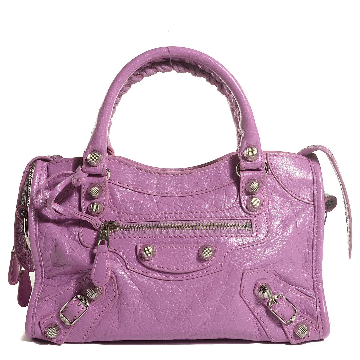 Agneau Giant 12 Silver Hardware Mini City Rose Berlingot