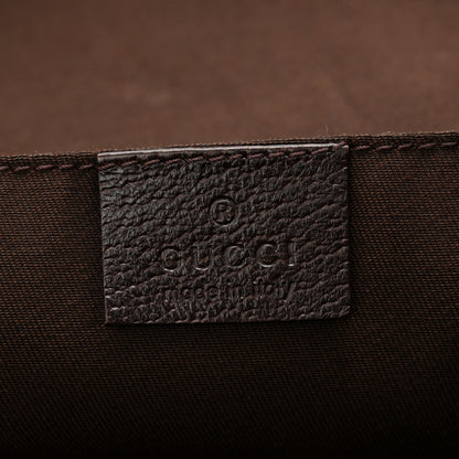 Gucci GG Monogram Medium Web Handle Vertical Tote Dark Brown 6 of 10