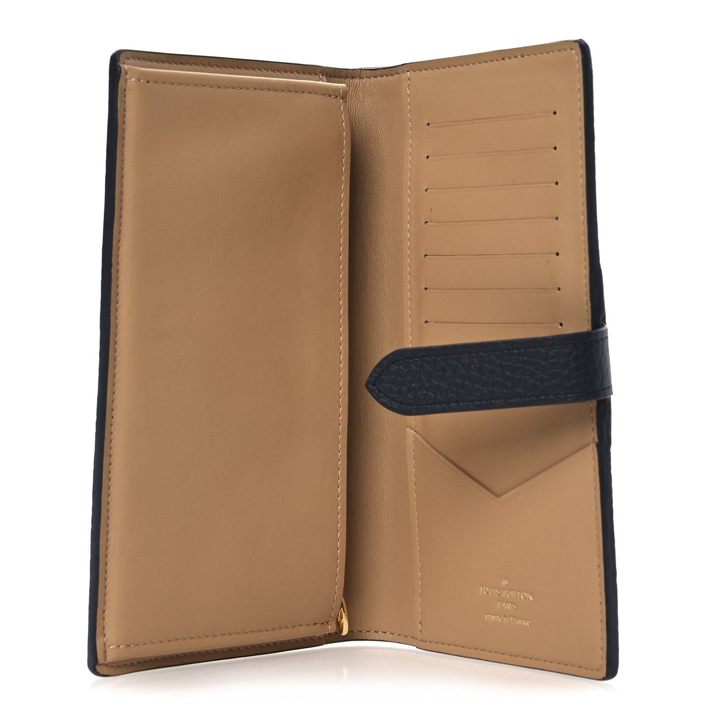 Taurillon LV Vertical Capucines Wallet Black Arizona