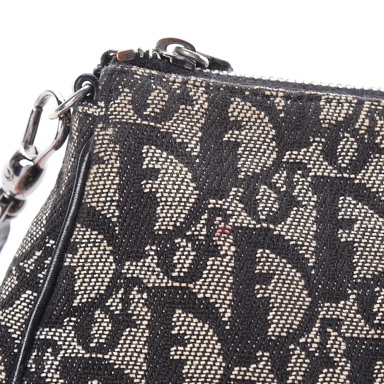 Christian Dior Monogram Mini Saddle Pochette Black 10 of 14