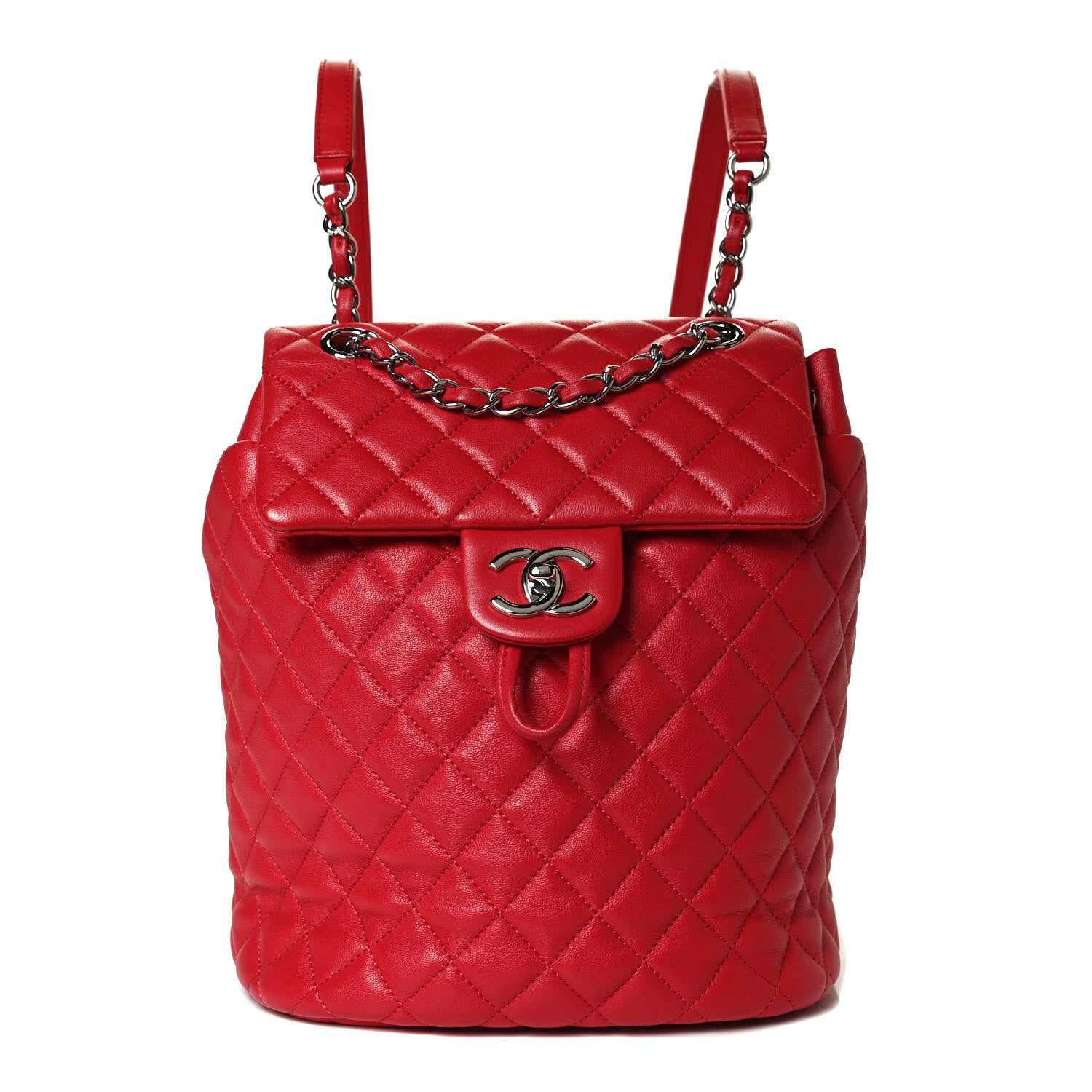 Chanel Lambskin Quilted Small Urban Spirit Backpack Red 1 of 10