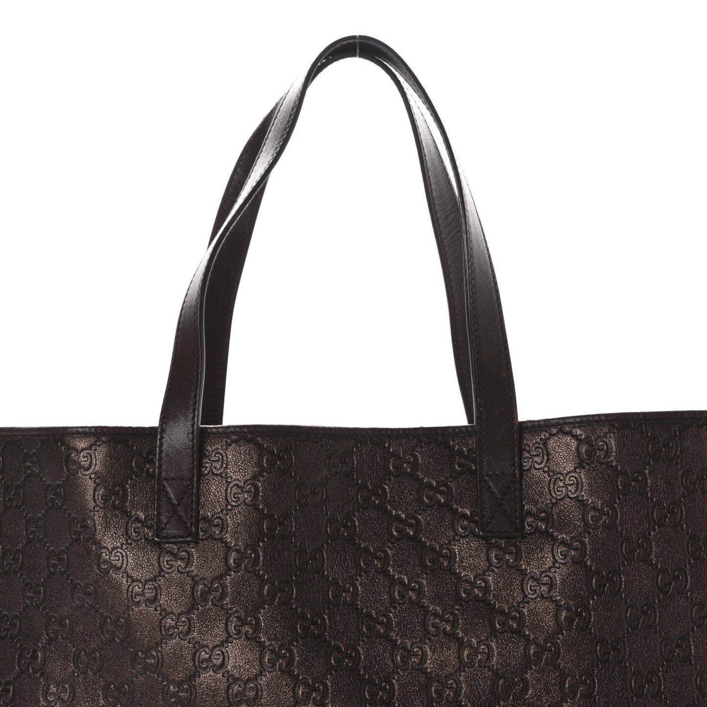 Guccissima Large Tote Bronze