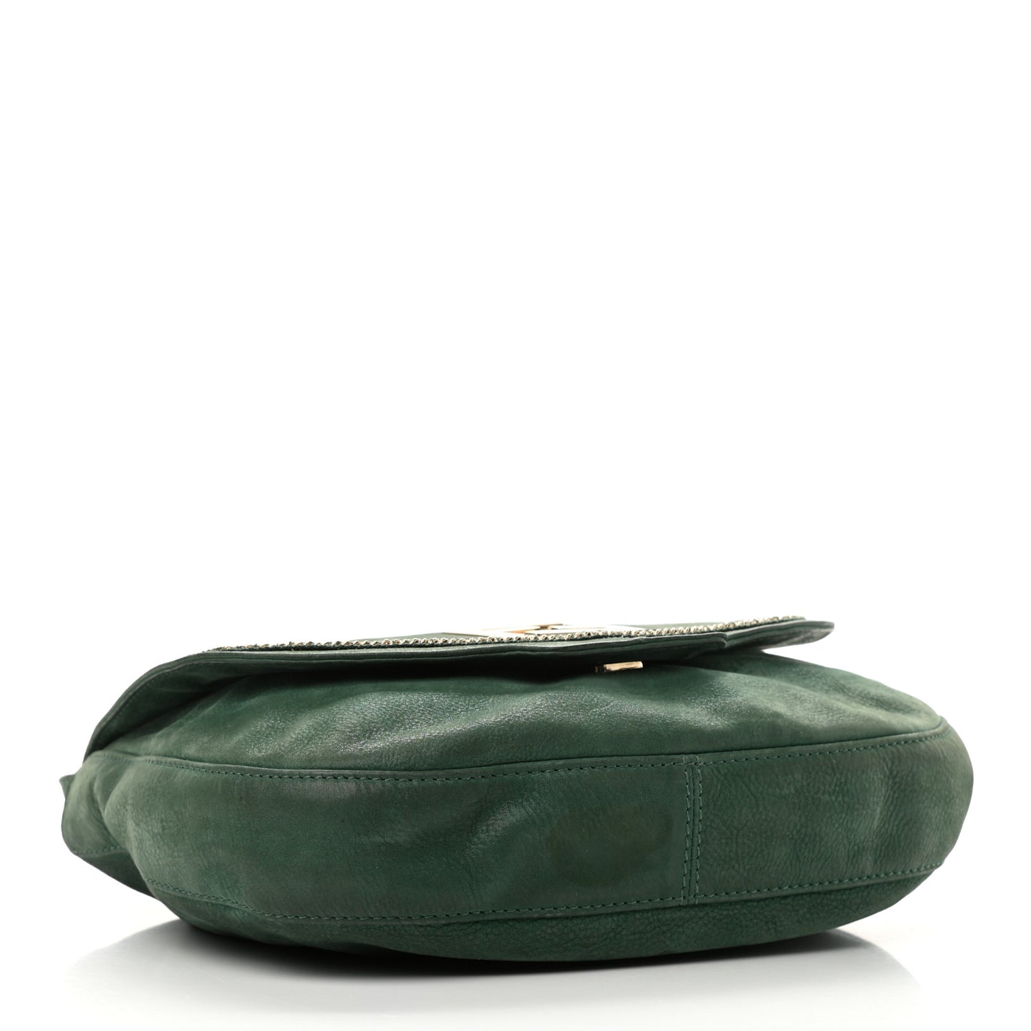 Metallic Calfskin Crossbody Green