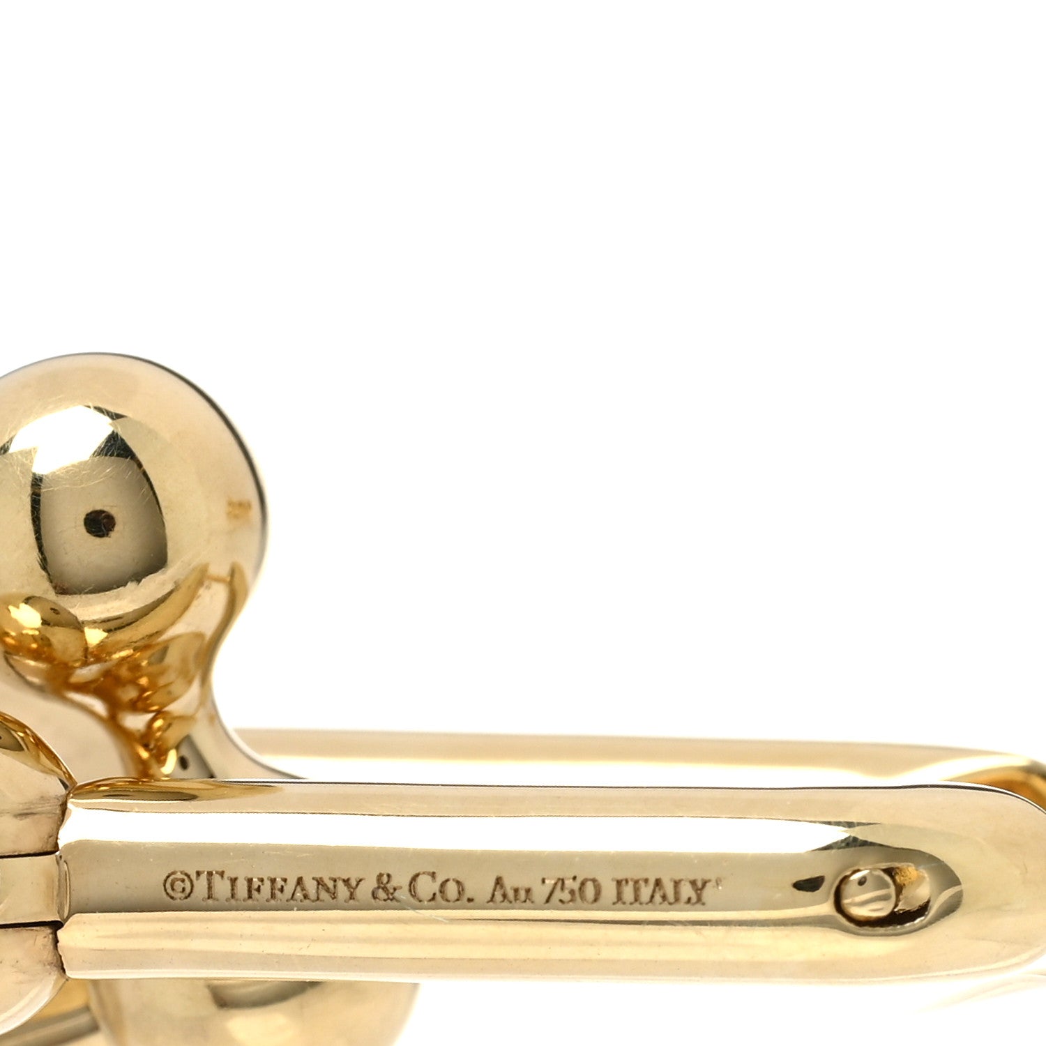 Tiffany 18K Yellow Gold HardWear Graduated Link Earrings 4 of 4