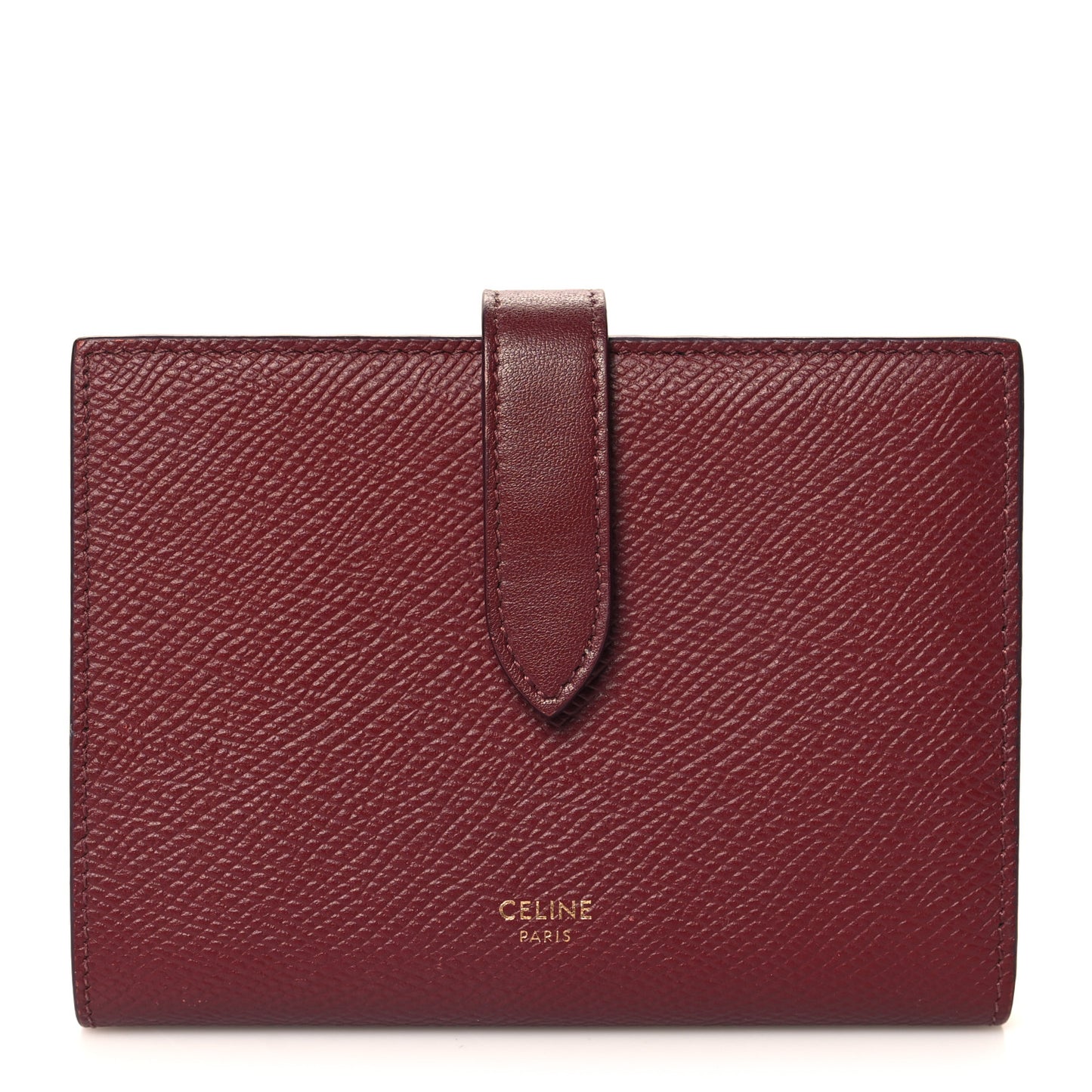 Grained Calfskin Medium Multifunction Strap Wallet
