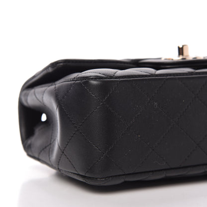Chanel Lambskin Quilted Mini Rectangular Flap Black 6 of 12