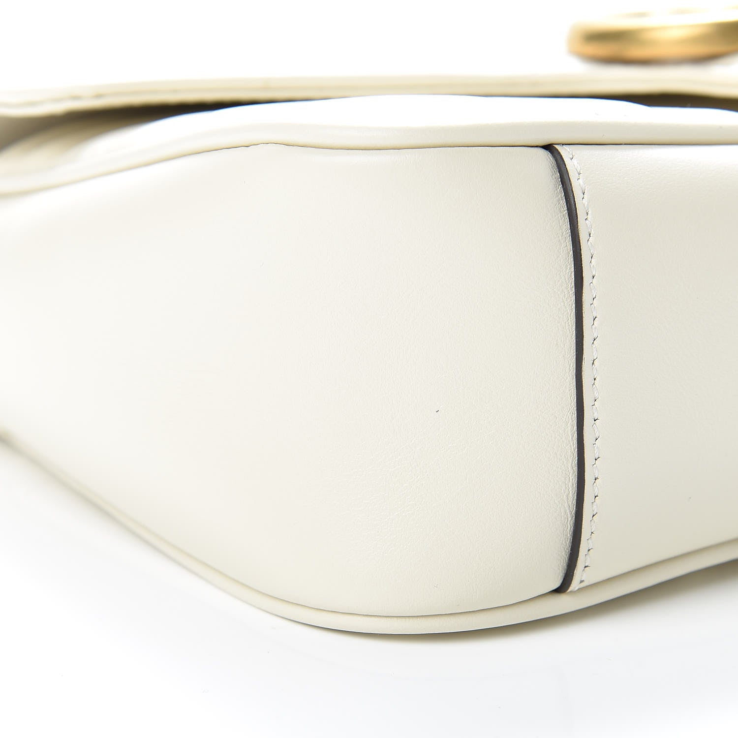 Gucci Calfskin Matelasse Small GG Marmont Shoulder Bag White 9 of 13