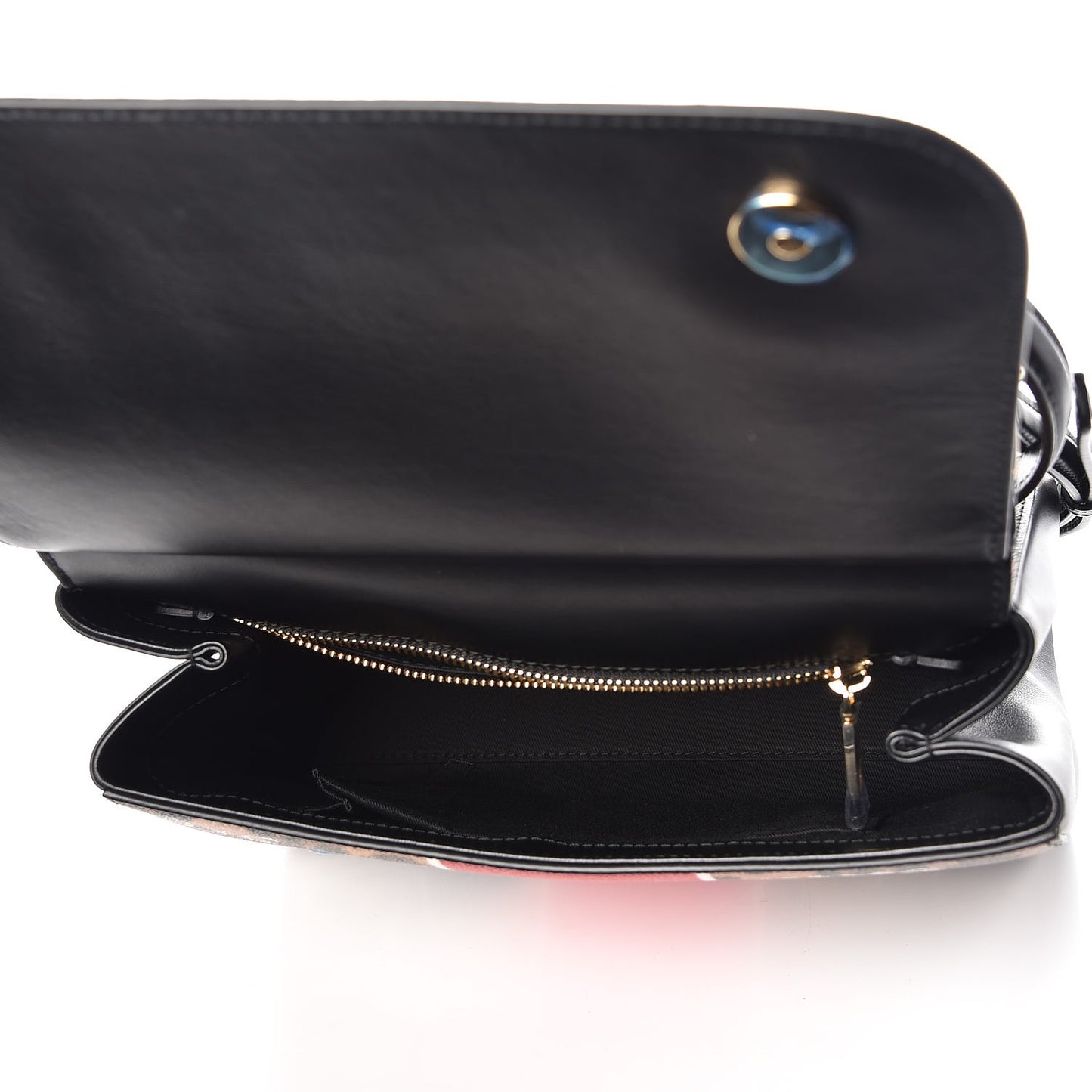 Dauphine Leopard Graffiti Print Medium Miss Sicily Satchel Black