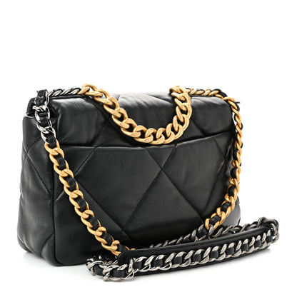 Chanel Lambskin Quilted Medium Chanel 19 Flap Black 3 of 10