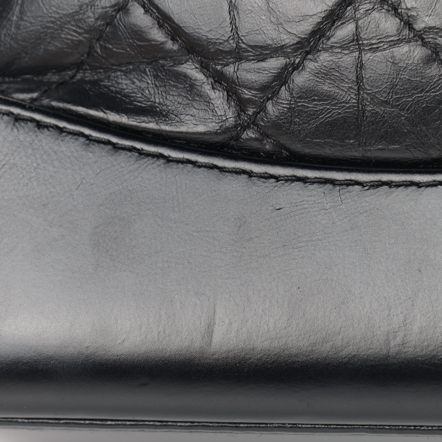 Aged Calfskin Quilted Small Gabrielle Backpack Black