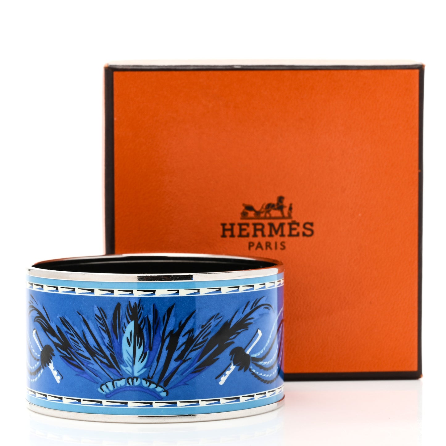 Enamel Printed Brazil Extra Wide Bracelet 65