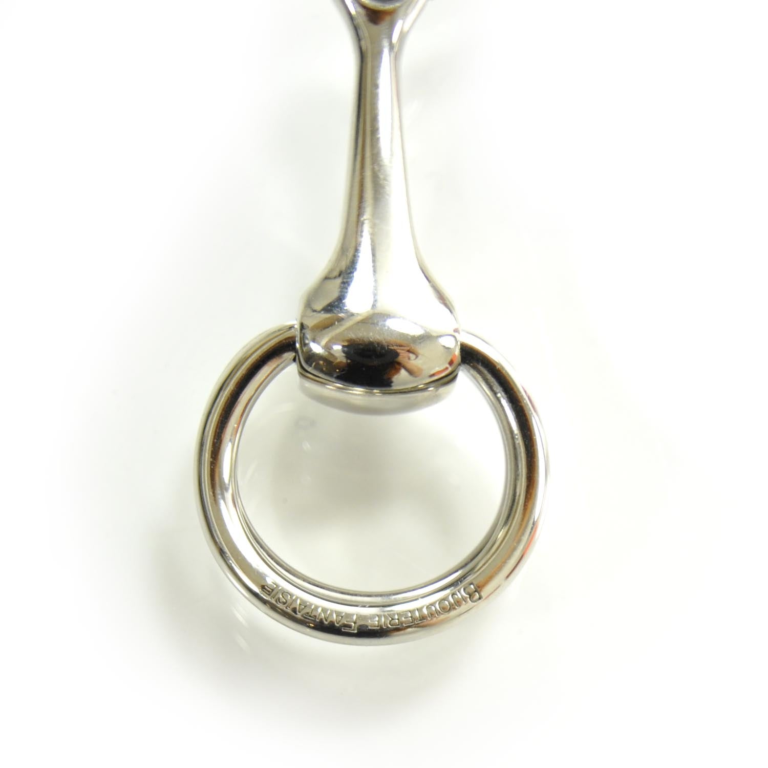 Hermes Bijouterie Fantasie Mors Scarf Ring Silver 6 of 6