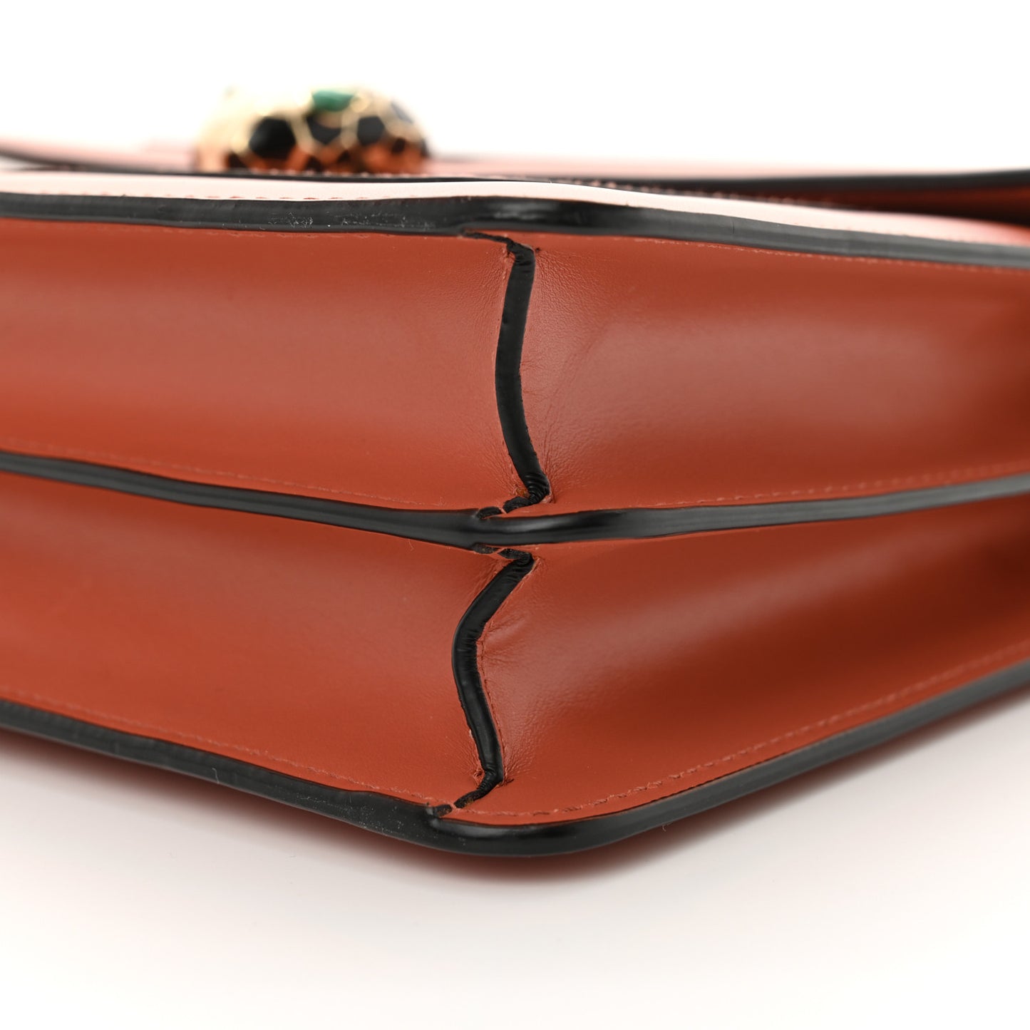 Calfskin Serpenti Forever Shoulder Bag Coral