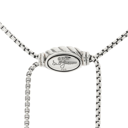 David Yurman Sterling Silver Diamond Starburst Y Necklace 4 of 5