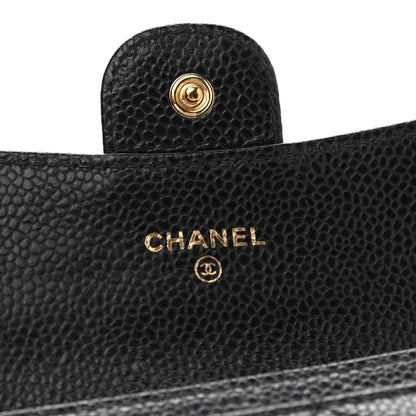 Chanel Caviar Quilted Flap Card Holder Black 6 of 9