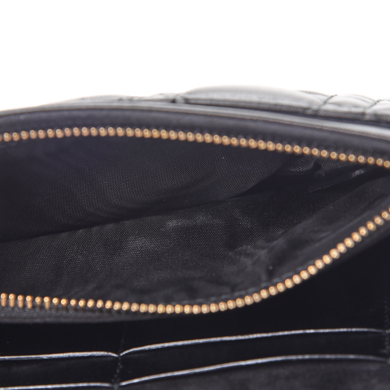 Christian Dior Lambskin Cannage Dioraddict Wallet on Chain Clutch Black 10 of 11