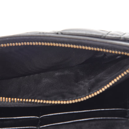 Christian Dior Lambskin Cannage Dioraddict Wallet on Chain Clutch Black 10 of 11