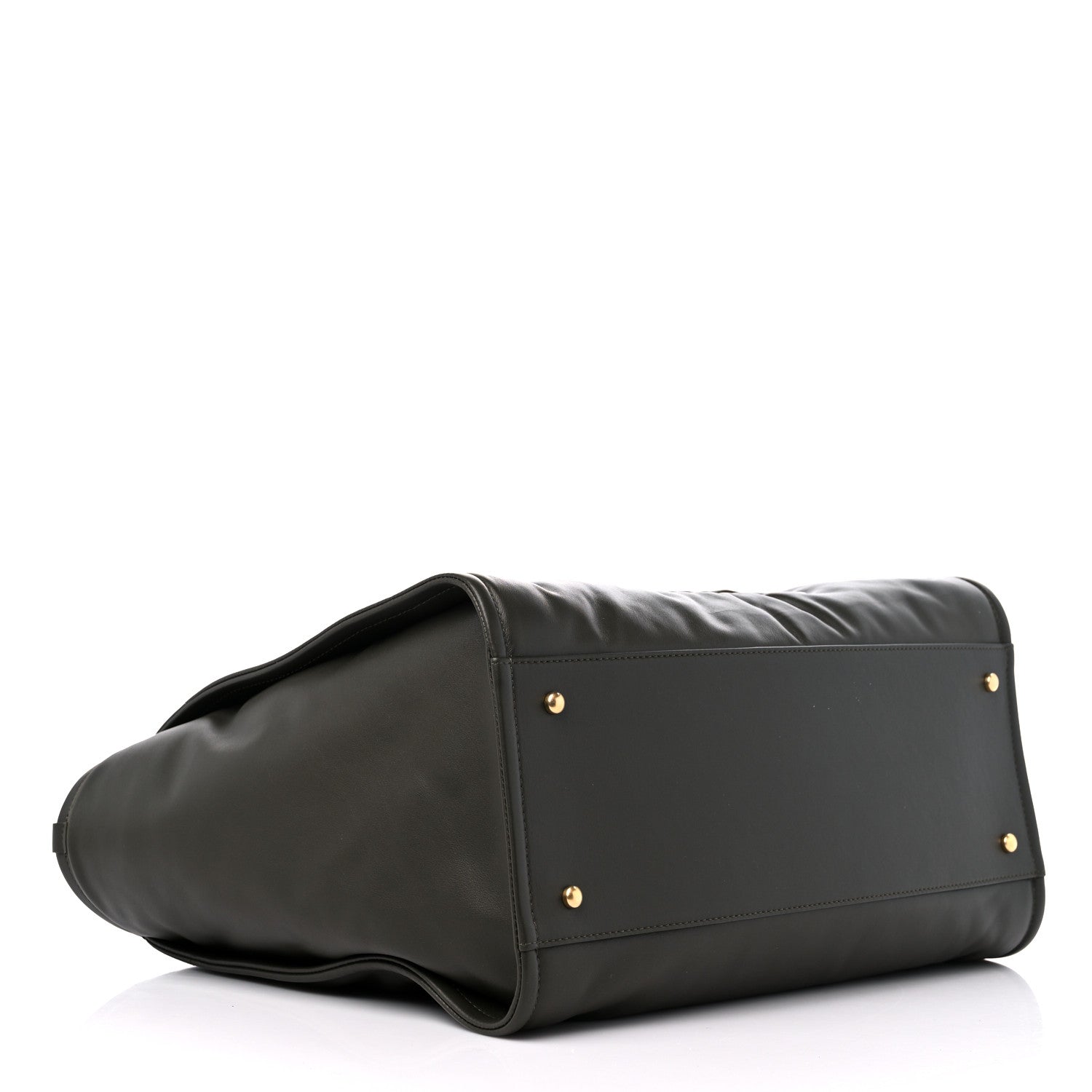 Chanel Calfskin Embossed Medium Deauville Tote Khaki 5 of 12