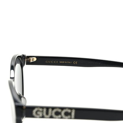 Gucci Round Frame Crystal Sunglasses GG 0419S Black 5 of 7
