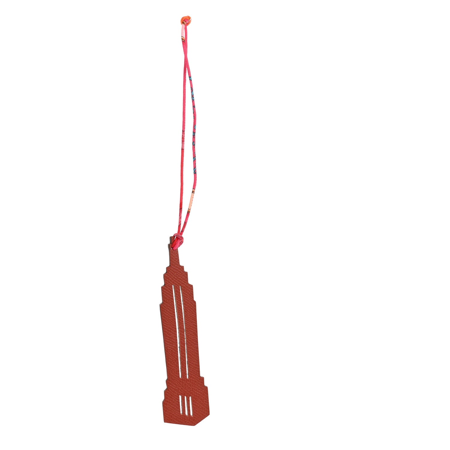 Hermes Togo Epsom Petit H Empire State Building Bag Charm 1 of 5